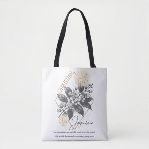 Astrologi/Capricorn Zodiac Sign Flower Jasmine Tygkasse