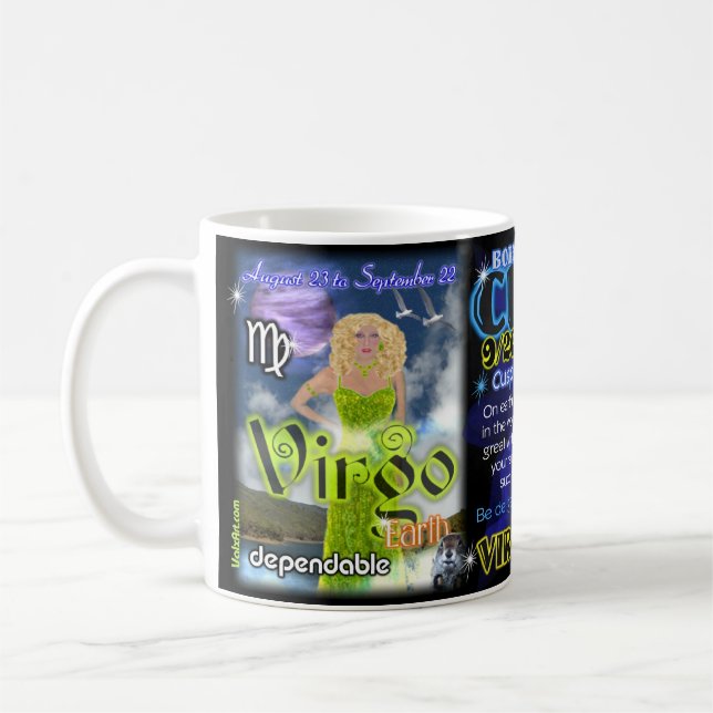 Astrologi för vågLibraudd Kaffemugg (Vänster)