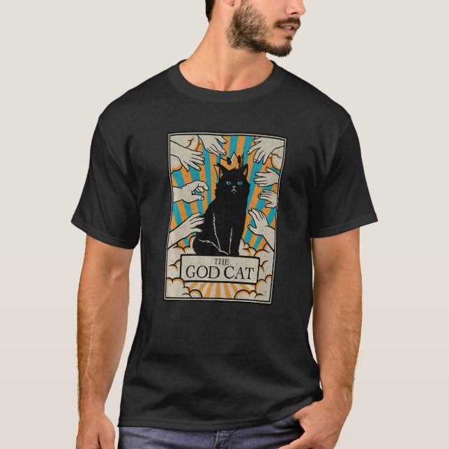 Astrologi, gud-gotkortsläsare, vik t shirt (Framsida)
