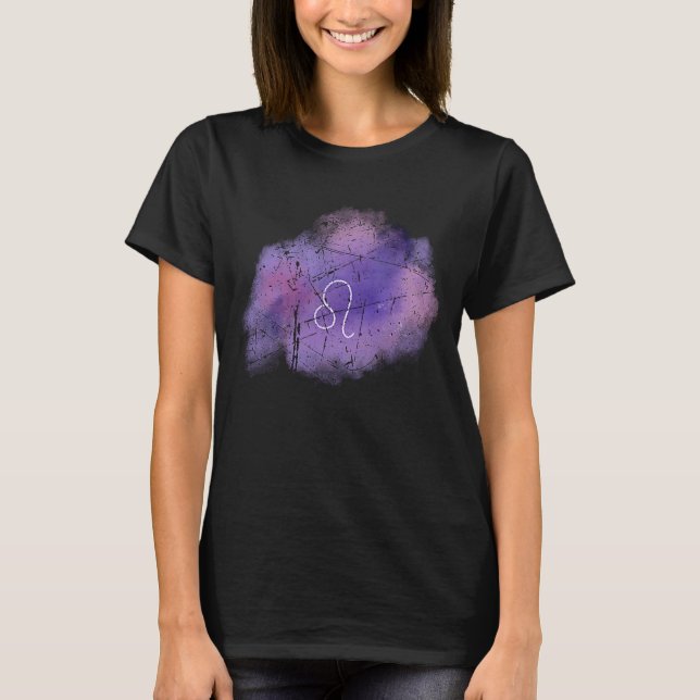 Astrologi Leo Zodiac Sign Birth Symbol Manar Women T Shirt (Framsida)