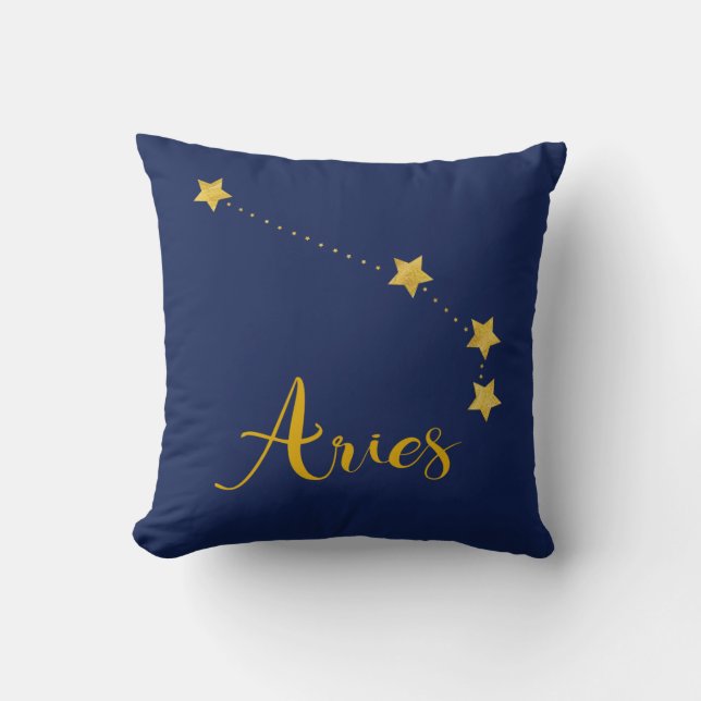 Astrologi med konstellation av stjärnor kudde (Framsida)