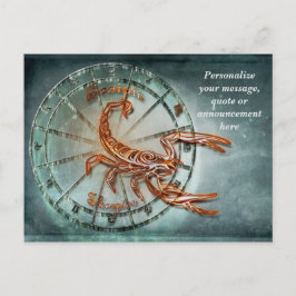 Astrologi Skorpionens Horoskop Personlighetsmeddel Vykort