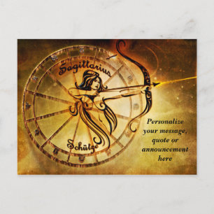 Astrologi Skytten Horoskop Personligt Meddelande Vykort