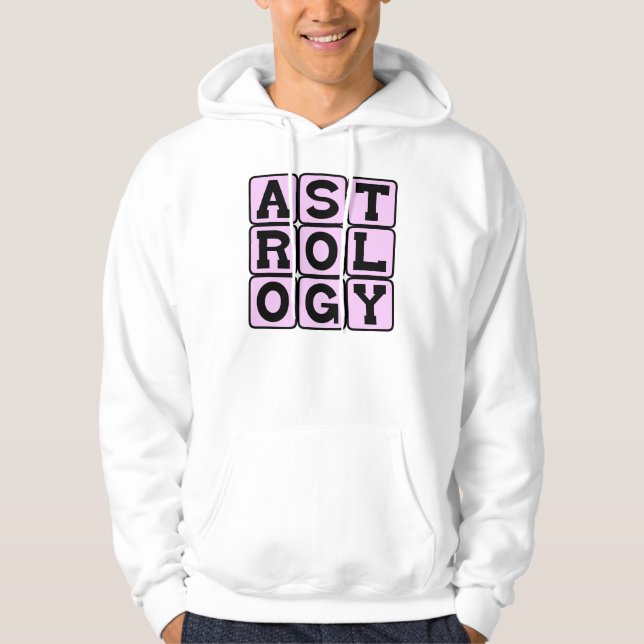 Astrologi, Studier av Zodiakens tecken Sweatshirt Med Luva (Framsida)