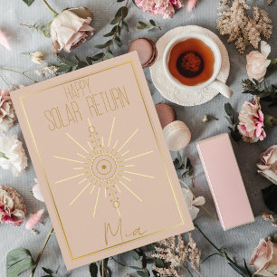 Astrologi Théme Birthday Kort