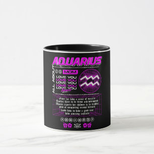 Astrologi/ Zodiac Sign//Aquarius Mugg