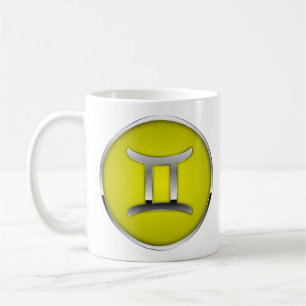 Astrologi Zodiac Sign Mugg Gemini Aquarius