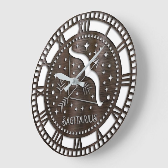 Astrologi/Zodiac Sign/Sagittarius Stor Klocka (Vinkel)