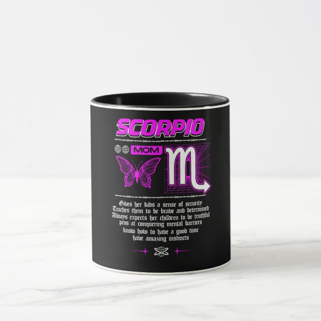 Astrologi/ Zodiac Sign//Scorpio Mugg (Center)