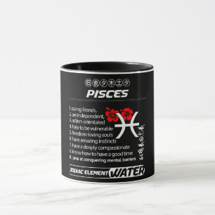 Astrologi/ Zodiac-tecken/ Pisces Mugg