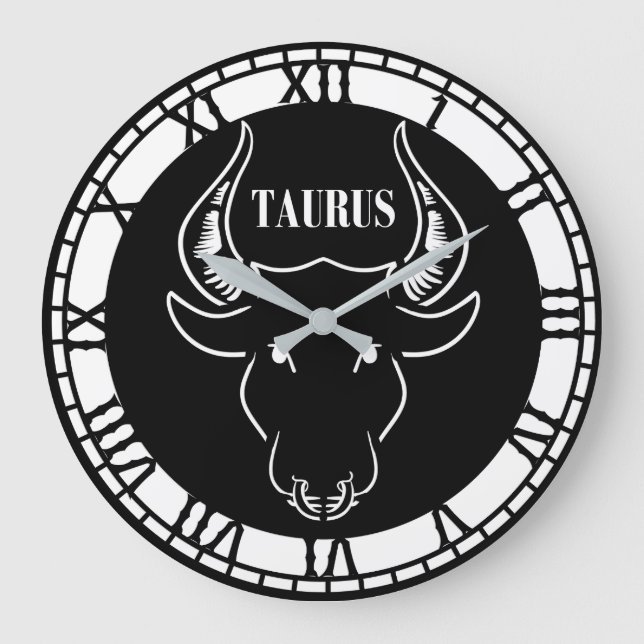 Astrologi/Zodiac-tecken/Taurus Stor Klocka (Framsida)