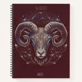 Astrologianteckningsbok för Aries