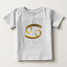Astrological Zodiac Signs Sol Sign Cancer Guld Tee Shirt
