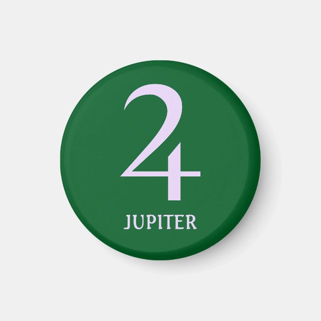 Astrologidiagram: Planet Jupiter Magnet (Framsidan)