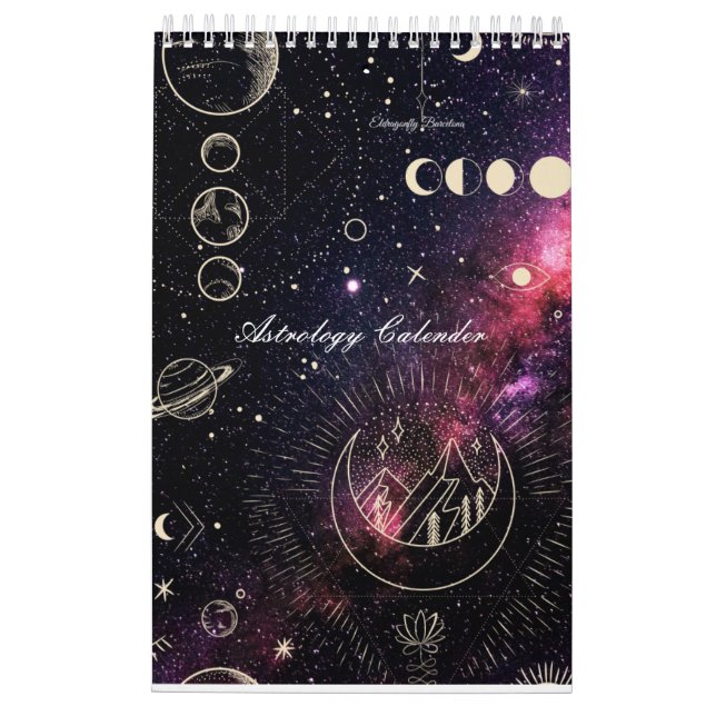 Astrologikalender med planeter kalender (Baksida)
