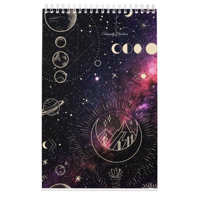 Astrologikalender med planeter kalender (Baksida)