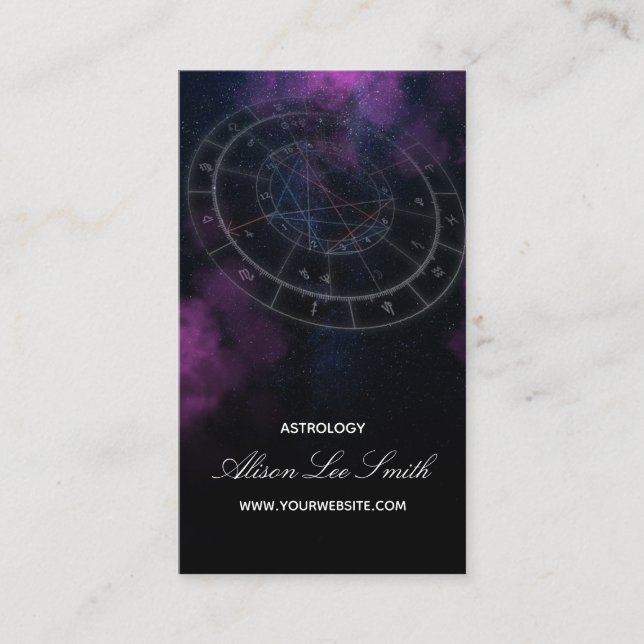 Astrologikonsult Astrologer Visitkort (Framsida)