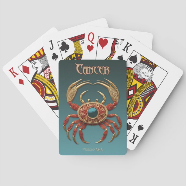 Astrologikort - Cancerzodiac-tecken Casinokort (Baksidan)