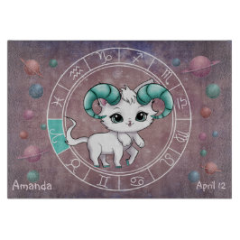 Astrologisk åsna Cute Zodiac Wheel Planet för katt
