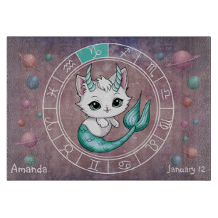 Astrologisk Capricorn Cute cat Zodiac Wheel