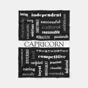 Astrologisk Capricorn Fleecefilt