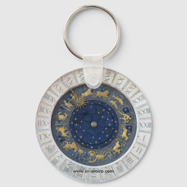 Astrologisk klocka, Piazza San Marco, Venedig Nyckelring (Framsida)