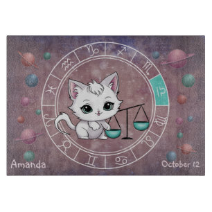 Astrologisk Libra Cute Cute cat Zodiac Wheel Plane