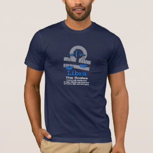 Astrologisk mörk t-skjorta för Libra The Scales T-shirt