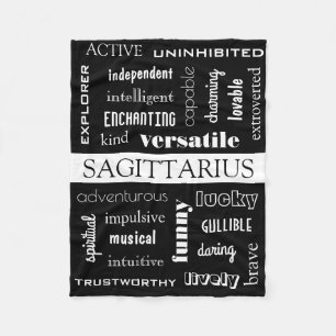 Astrologisk Sagittarius Fleecefilt
