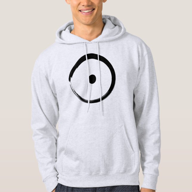 Astrologisk Sol-signal - buddism Zen Circle 1 Hoodie (Framsida)