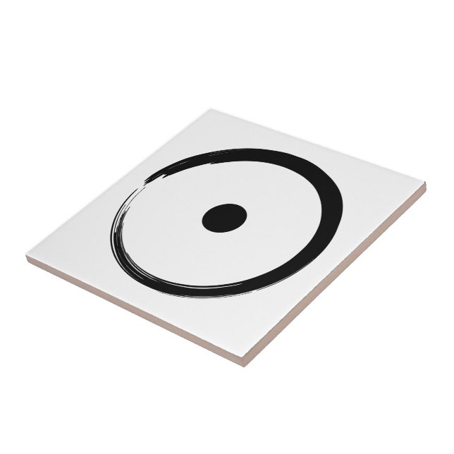 Astrologisk Sol-signal - buddism Zen Circle 1 Kakelplatta (Sidan)