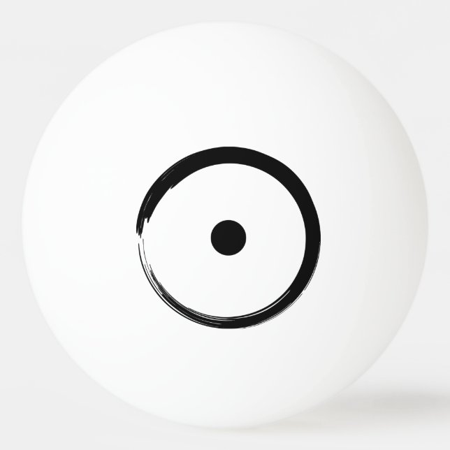 Astrologisk Sol-signal - buddism Zen Circle 1 Pingisboll (Framsidan)