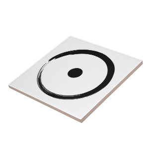 Astrologisk soltecken - Buddhism Zen-cirkel 1 Kakelplatta