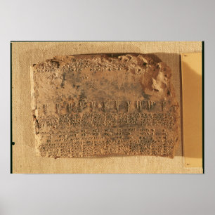 Astrologisk tablet, från Uruk Poster