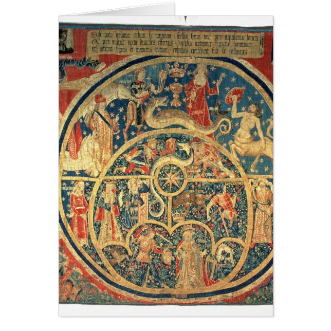 Astrologisk tapestry hälsningskort (Framsidan)