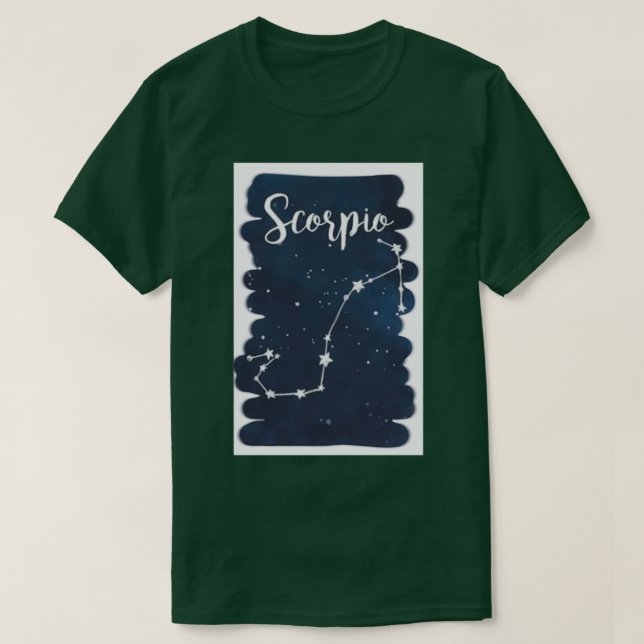 Astrologiska stjärnor Scorpio T Shirt (Design framsida)