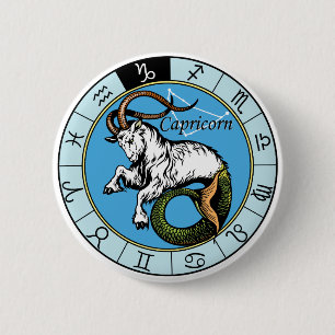 astrologiska tecken på zodiak knapp