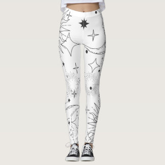 ASTROLOGISKA (VITA) LEGGERINGAR LEGGINGS