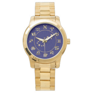 Astrologiska zodiaktecken armbandsur