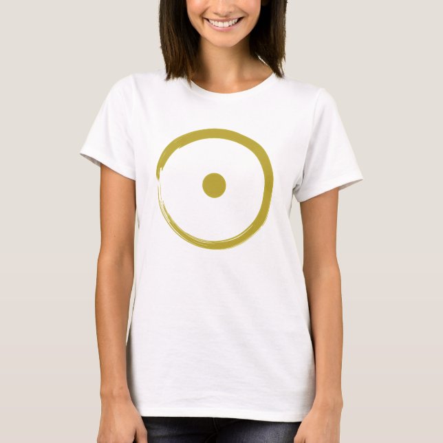 Astrologiskt Sol-tecken - buddism Zen Circle 3 T Shirt (Framsida)