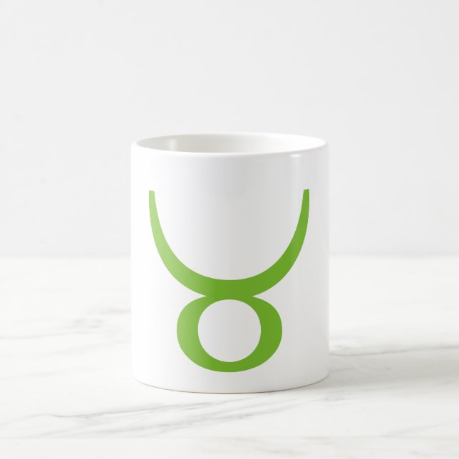 Astrologiskt symbol för Oxen, Zodiacmugg Kaffemugg (Center)