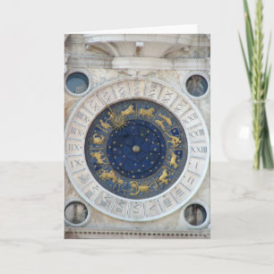 Astrologiskt ta tid på, piazzaen San Marco, Kort