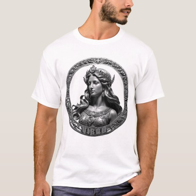 Astrologiskt tecken för våg t shirt (Framsida)