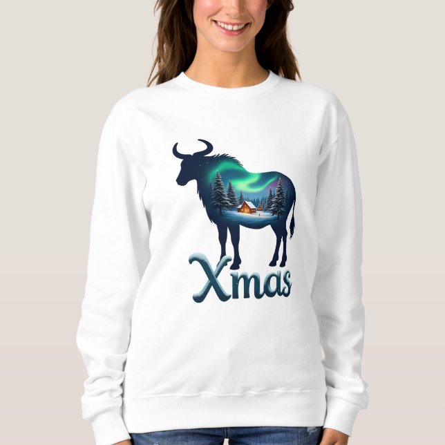 Astrologiskt tecken Taurus Julafton Firande T Shirt (Framsida)