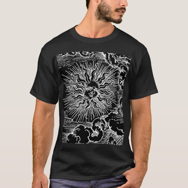 Astrologisol och måne av Albrecht Durer Tee (Framsida)