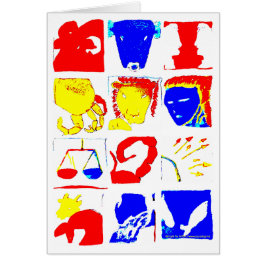 Astrologisymbolkort Hälsningskort