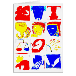 Astrologisymbolkort Hälsningskort