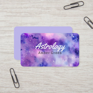 Astrology andlig galaxy stars himlar visitkort
