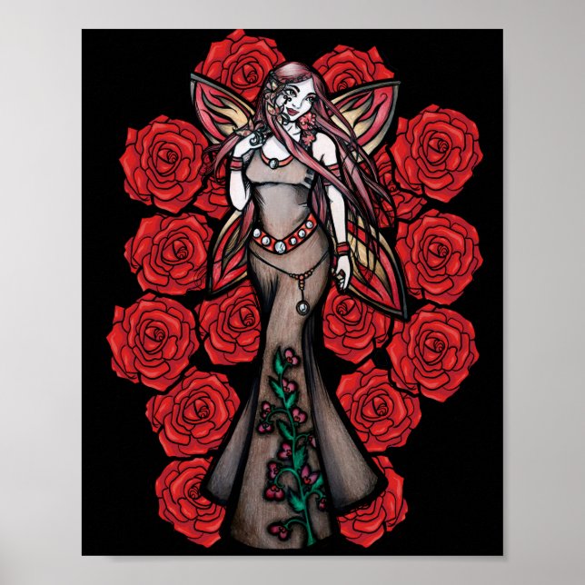 Astrology Aries Fairy Zodiac Goddes Älvors  Poster (Framsidan)