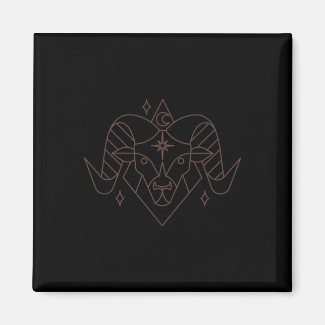 Astrology Astrology Aries jul Zodiac Horoscope Magnet (Framsidan)